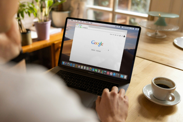 Laptop with a browser featuring Google. Provided by Unsplash.